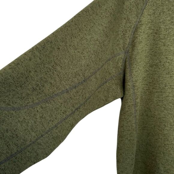 WHITE SIERRA Men's Large Pullover Sweater Half Zip Polyester Green Heavyweight L - Picture 7 of 10